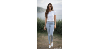 Pantalon Ajusté à Motifs Géométriques – Confort & Élégance Pantalon Ajusté à Motifs Géométriques – Confort & Élégance