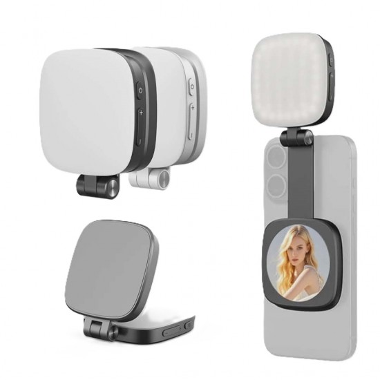 Lampe Selfie Magnétique & Miroir | L'Éclat Professionnel de Poche Lampe Selfie Magnétique & Miroir | L'Éclat Professionnel de Poche