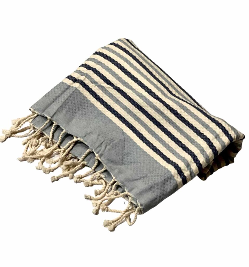 Fouta Horizon Bleu | Douceur Bambou & Coton