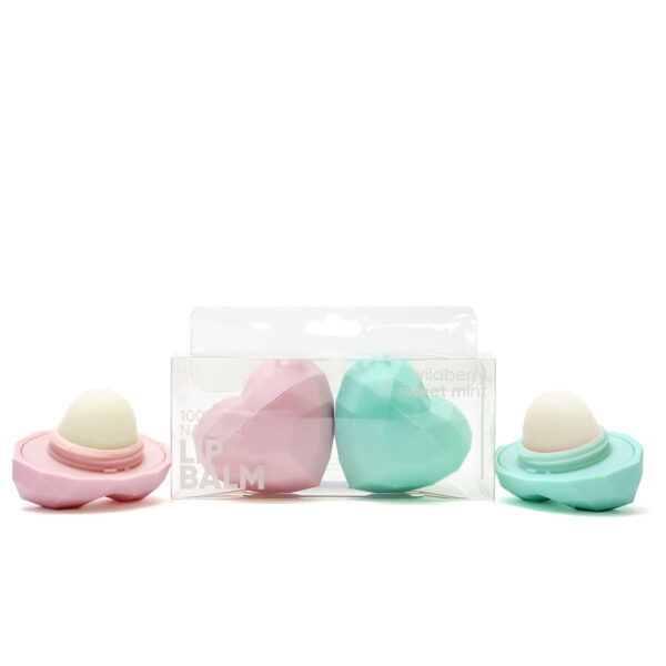 Duo de Baumes à Lèvres Cœurs – Naturel & Stylé - Image 2
