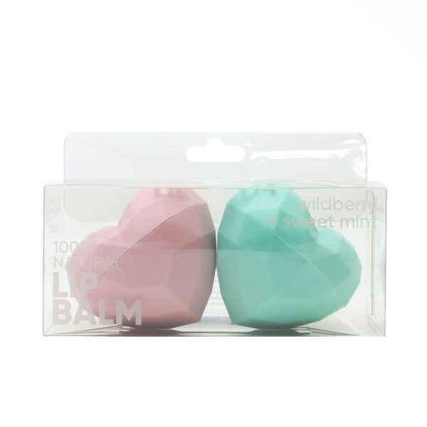 Duo de Baumes à Lèvres Cœurs – Naturel & Stylé - Image 1