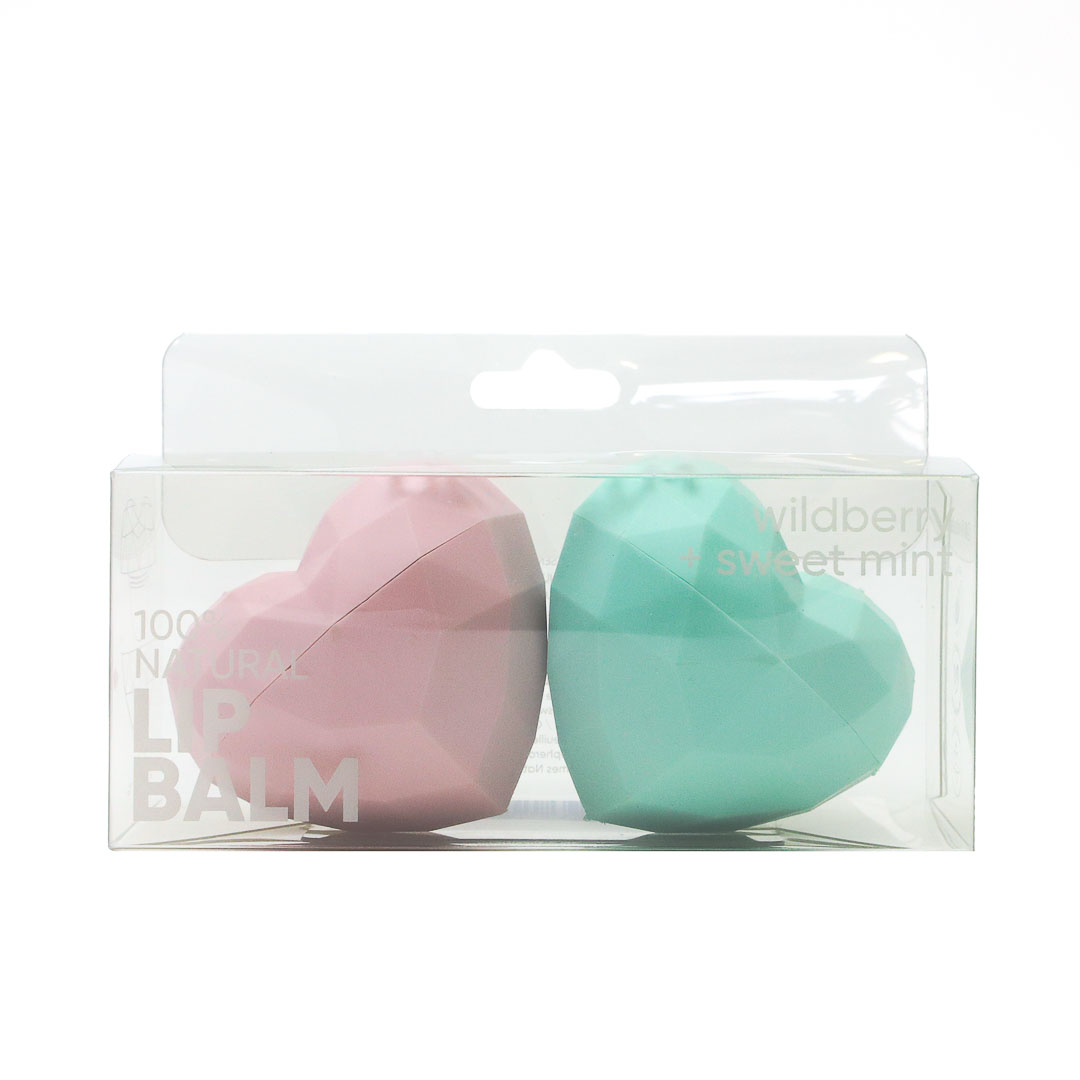 Duo de Baumes à Lèvres Cœurs – Naturel & Stylé - Image 1